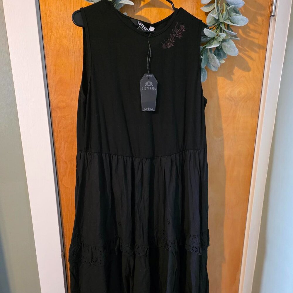 Laveau Embroidered Broderie Midi Dress